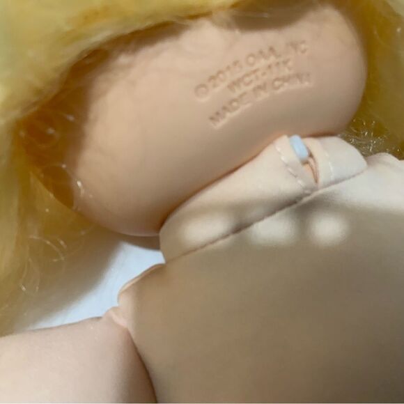 Cabbage Patch Kid Doll Long Blonde Hair Green Eyes Clean - Picture 12 of 12